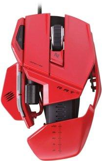 Ratón gaming - Mad Catz R.A.T 5 Red, 5600 dpi, 6 botones programables, ajustable
