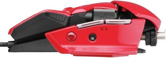 Ratón gaming - Mad Catz R.A.T 5 Red, 5600 dpi, 6 botones programables, ajustable