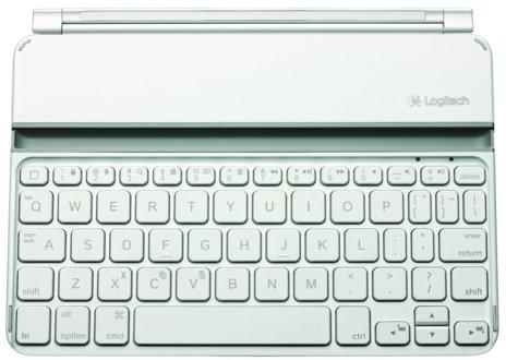 Teclado inalámbrico Logitech Ultrathin Keyboard Cover para el iPad mini  en blanco