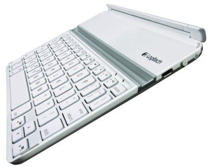Teclado inalámbrico - Logitech Ultrathin Keyboard Cover para el iPad mini en blanco