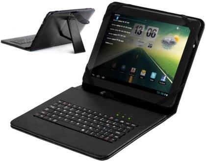 Funda con teclado para Tablet 8" - Woxter Cover Key 80, USB, de color negro