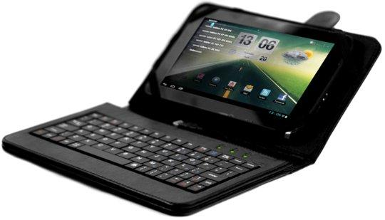 Funda con teclado para Tablet 7" - Woxter Cover Key 70, USB, de color negro