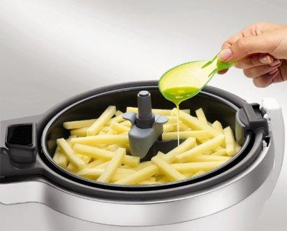 Freidora de aire - Tefal ACTIFRY SNACKING FZ707020 Capacidad de hasta 1kg de alimentos, Desmontable,