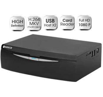 Disco duro de 2TB - Woxter iCube 790, multimedia, MKV, Full HD, USB y Lector de Tarjetas