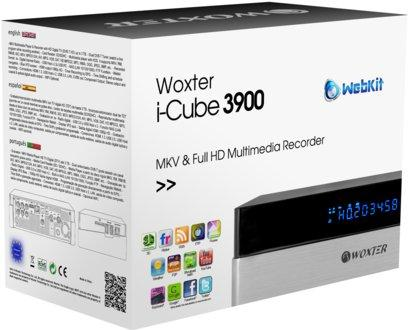 Disco duro multimedia de 3TB - Woxter iCube 3900, Doble sintonizador TDT, Ethernet