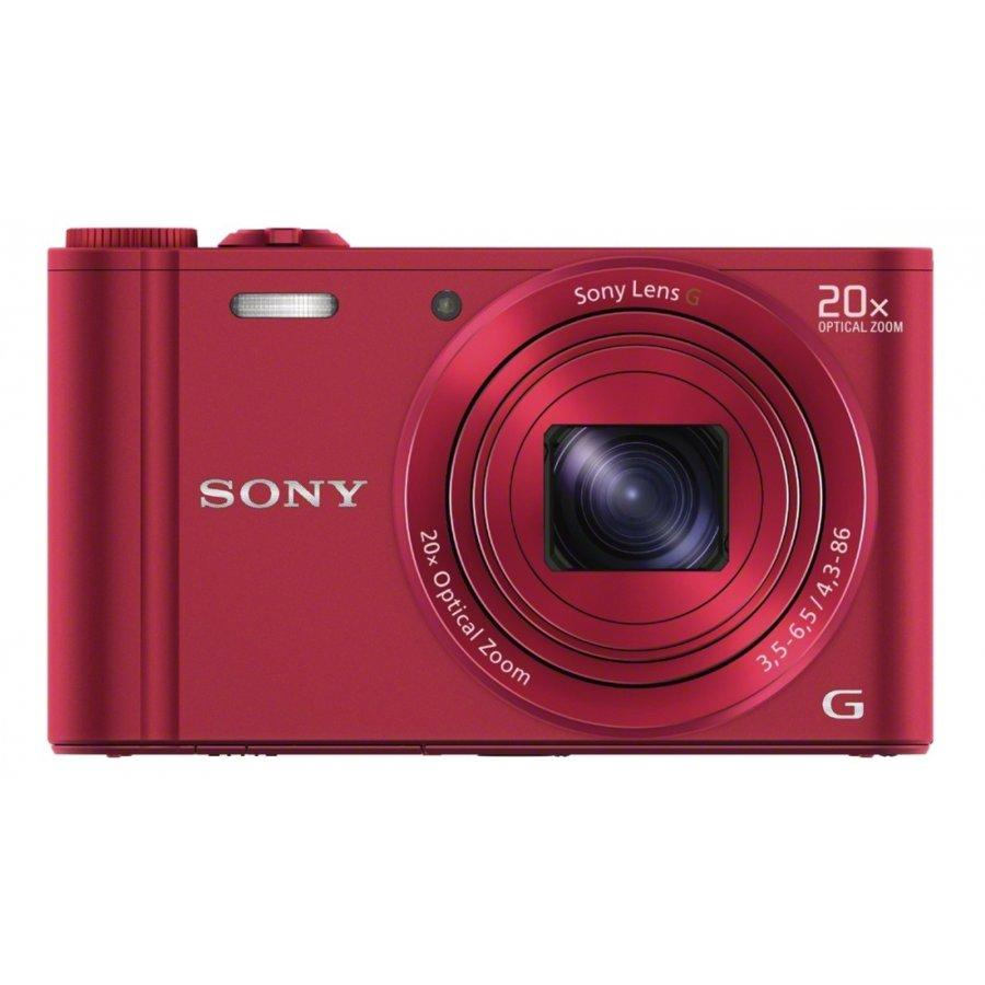 Cámara | Sony Cyber-shot DSC-WX300R Roja, 18.2 Mp, Wifi | MediaMarkt