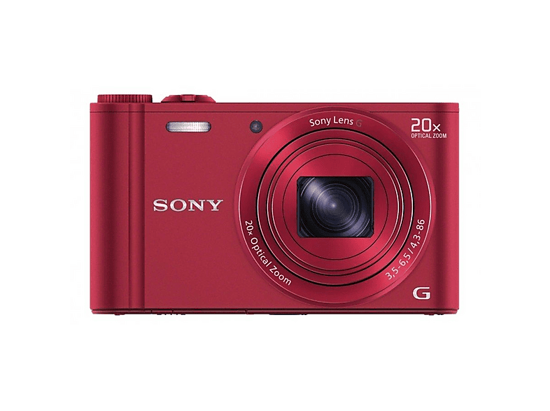 Cámara | Sony Cyber-shot DSC-WX300R Roja, 18.2 Mp, Wifi | MediaMarkt