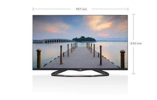 TV LED 42" - LG 42LA660S Smart TV, WiFi, 3D, 400Hz