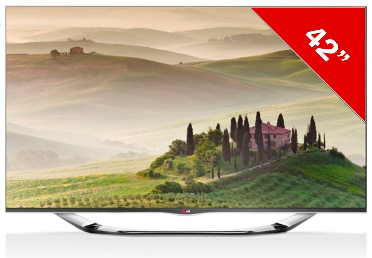 TV LED 42" - LG 42LA690S Plata, Smart TV, WiFi, 3D, 400Hz