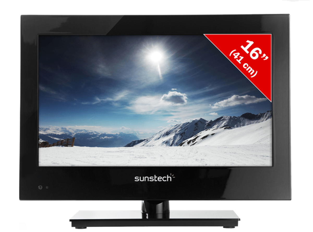 TV LED 16"- Sunstech TLEXI 1662 HD-BK, HD, DVD incorporado