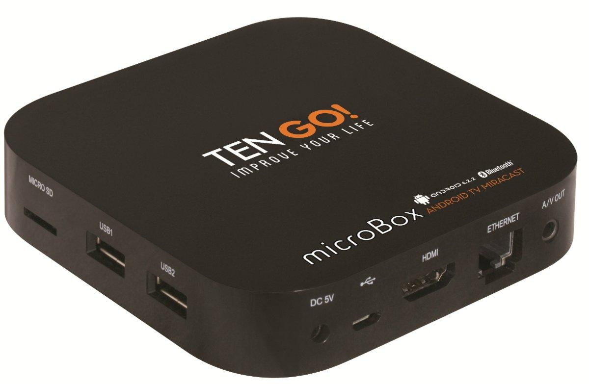 Android TV - TenGO! microBox, Miracast, Dual Core, 4GB, WiFi y Bluetooth