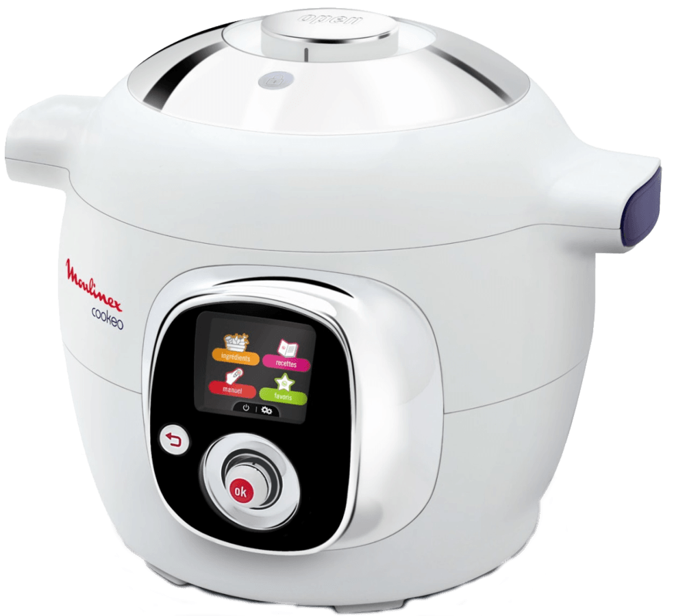 Robot de cocina - Moulinex CE701120 COOKEO Capacidad 6 litros, Potencia 1200W, 50 recetas
