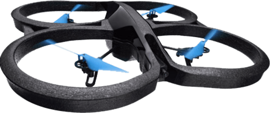 Cuadricóptero - Parrot A.R. Drone 2.0 Power Edition, camara HD, 2 baterías de 1500mAh