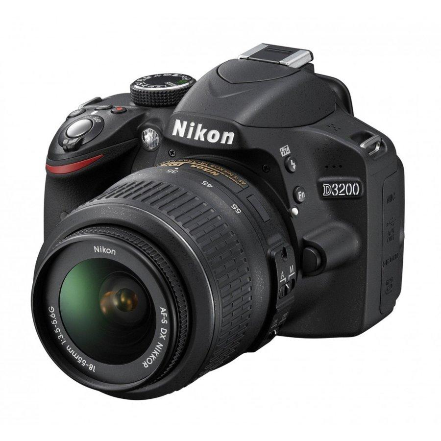 Cámara Réflex - Nikon D3200 + objetivo 18-55 mm y accesorios