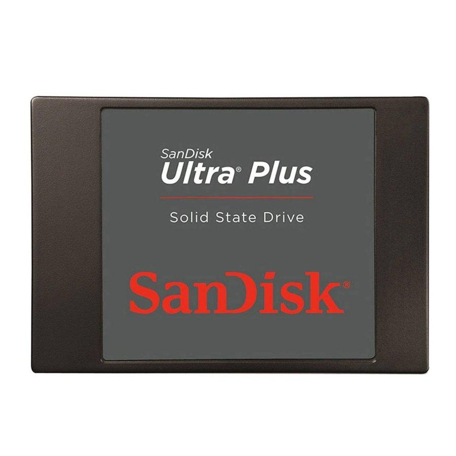 Disco duro SSD de 64Gb - Sandisk Ultra Plus, 2,5 pulgadas, SATA III, color negro
