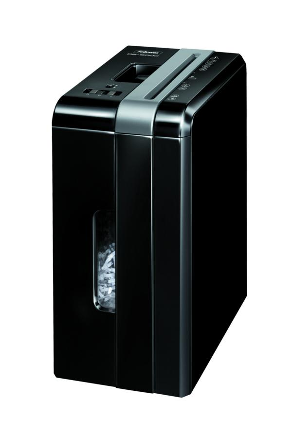 Destructora de papel - Fellowes DS-500C, Nivel de seguridad P-4, Corte en partículas, Negro