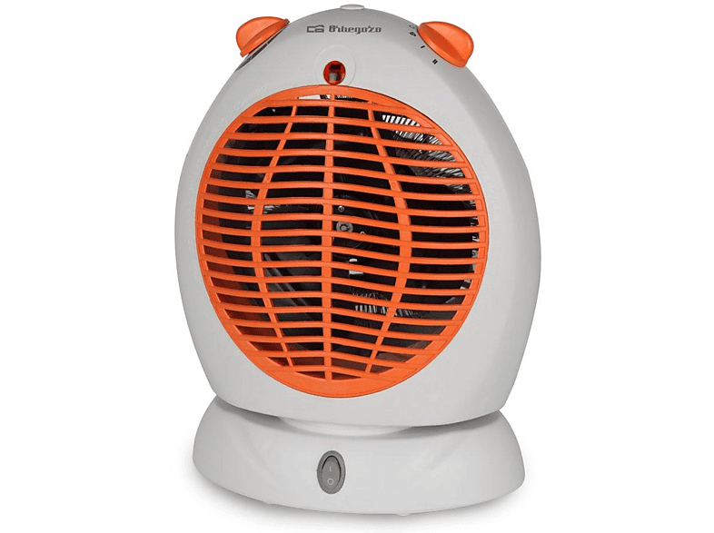 Calefactor  Orbegozo FH 5008 Potencia 2000W, Termostato regulable, 2  Niveles de calefacción