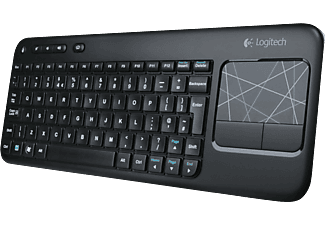 Teclado Inalámbrico - Logitech Wireless Touch Keyboard K400 color negro, extrafino, diseño
