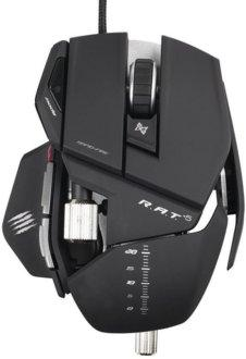 Ratón gaming - Mad Catz R.A.T 5, 5600 dpi, 6 botones programables, ajustable