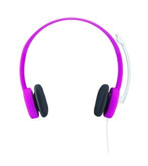 Auriculares con micrófono - Logitech Sterero Headset H150, en rosa y controles integrados