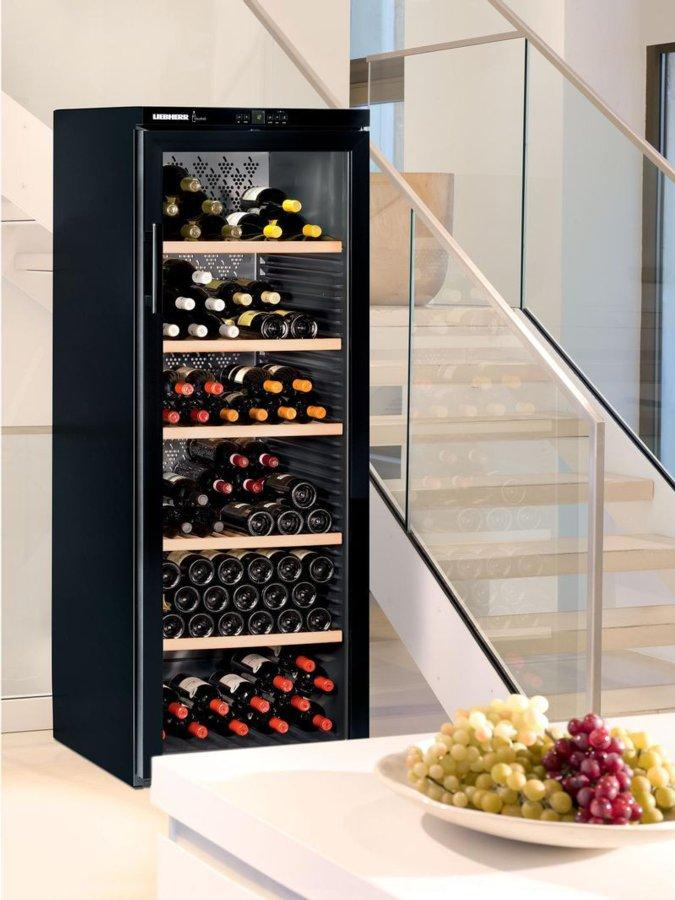 Armario bodega - Liebherr WKb 4212 Vinothek, 200 botellas, 395 L.,  Indicador digital temperatura