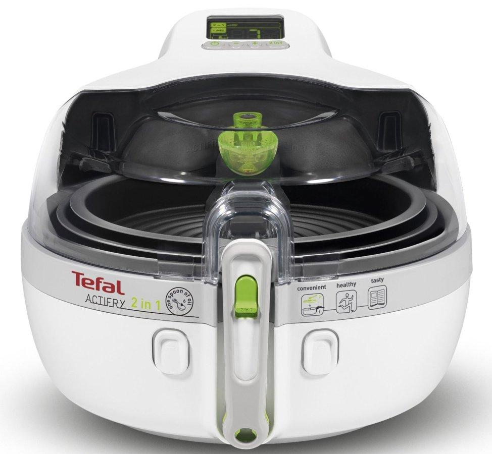 Robot de cocina - Tefal YV960015 Actifry 2 en 1 Potencia 1500W,Capacidad 1.2Kg, Tecnología 2 en 1