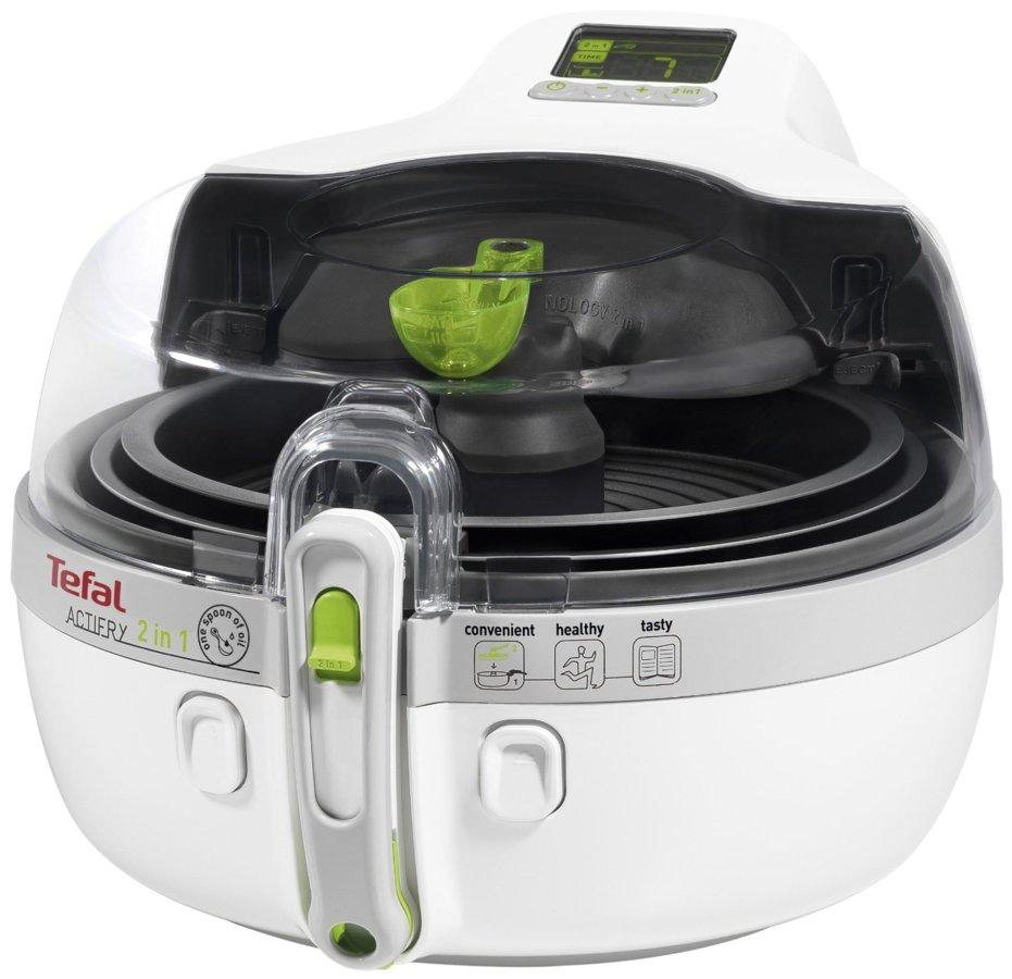 Robot de cocina - Tefal YV960015 Actifry 2 en 1 Potencia 1500W,Capacidad 1.2Kg, Tecnología 2 en 1
