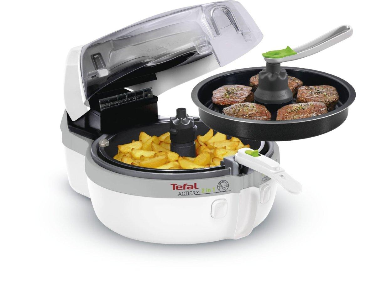 Robot de cocina - Tefal YV960015 Actifry 2 en 1 Potencia 1500W,Capacidad 1.2Kg, Tecnología 2 en 1