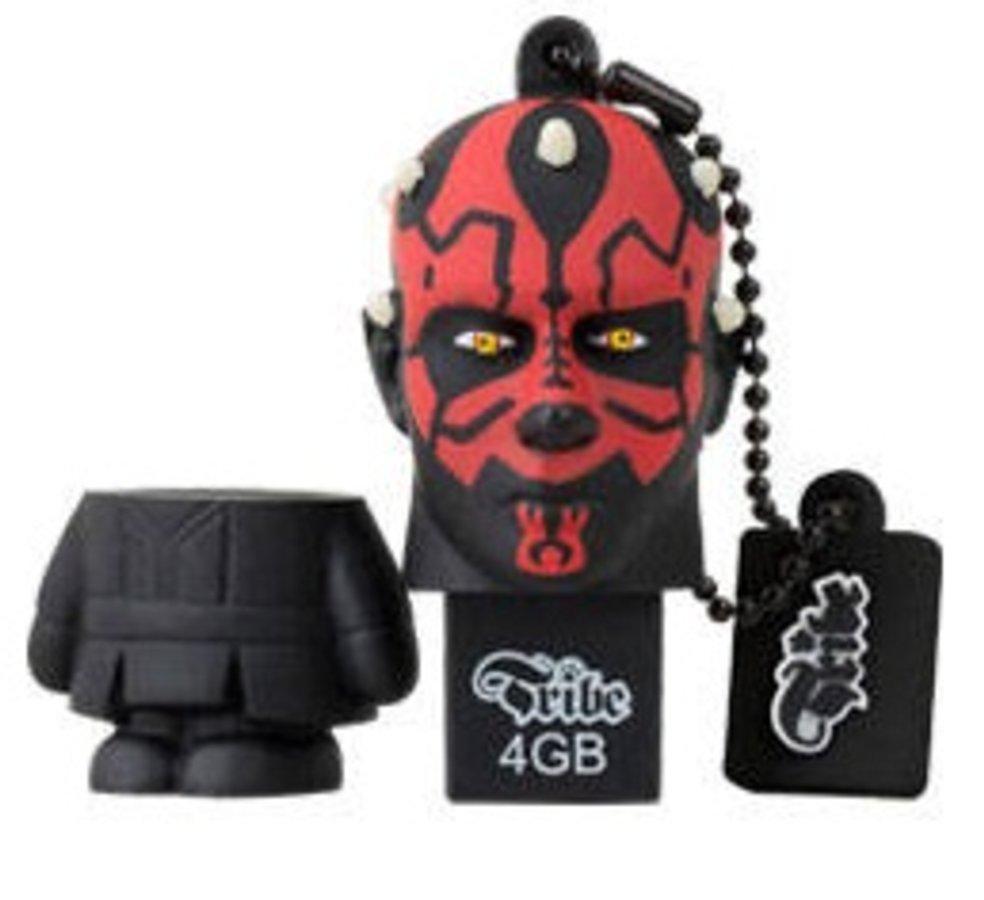 Pendrive 8Gb - Tribe Darth Maul, USB 2.0, Star Wars, goma blanda