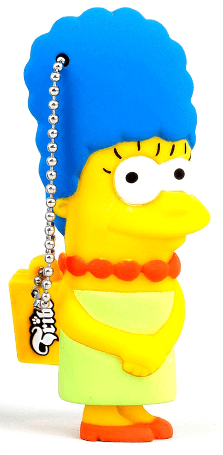 Pendrive 8Gb - Tribe Marge, USB 2.0, Los Simpsons, goma blanda