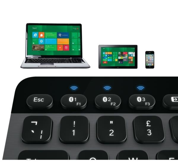 Teclado inalámbrico - Logitech Illuminated K810, con Bluetooth