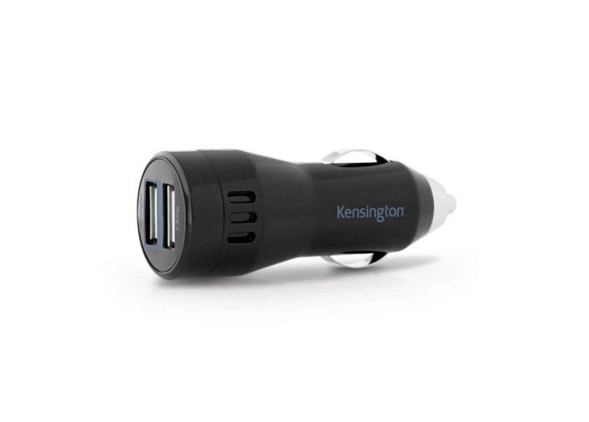 Cargador coche - Kensington PowerBolt Dual 3.1, USB, potencia 3,1 amperios
