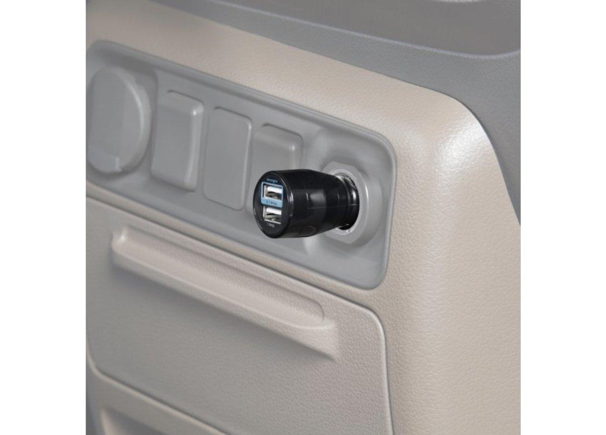 Cargador coche - Kensington PowerBolt Dual 3.1, USB, potencia 3,1 amperios