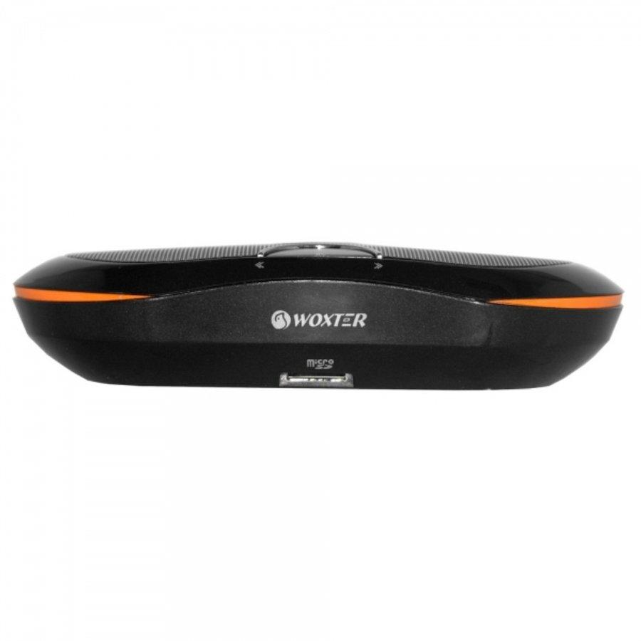Altavoz estéreo - Woxter I-Sound 100, 12W, negro y naranja, reproductor MP3 integrado
