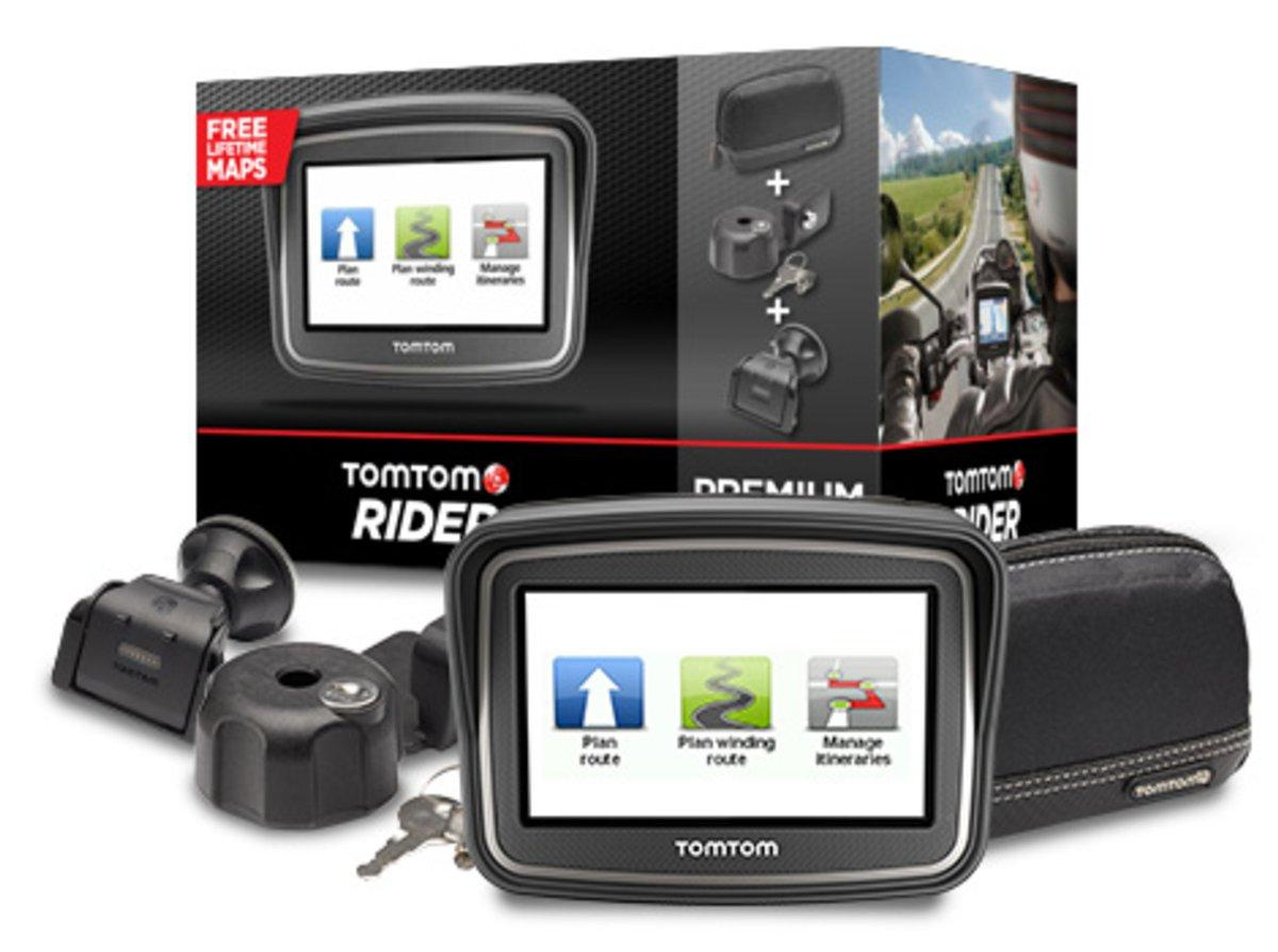 GPS moto - Tom Tom Rider Premium Pack, Bluetooth, IQ Routes