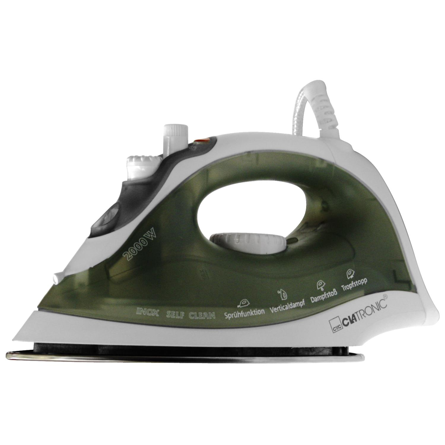 CLATRONIC DB 3105 Dampfbügeleisen (2000 Watt, Edelstahlsohle)