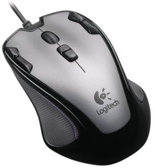 Ratón gaming - Logitech Optical Mouse G300, 9 botones programables y hasta 2500 dpi