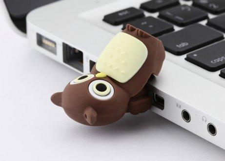 Pendrive de 8GB - Bone Brown Owl Drive, memoria USB
