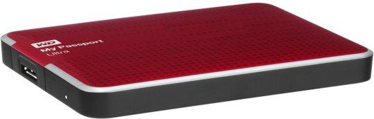 Disco duro de 1TB - WD My Passport Ultra, USB 3.0, 2.5" y en color rojo