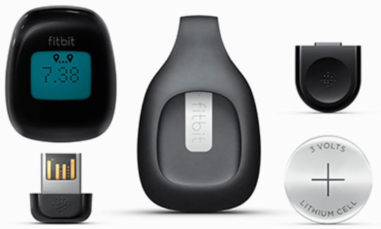 Monitor de actividad - Fitbit FB301B Zip Negro, inalámbrico