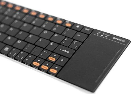 Teclado inalámbrico - Woxter TV 900 S, con multitouch pad, 2.4Ghz y en color negro