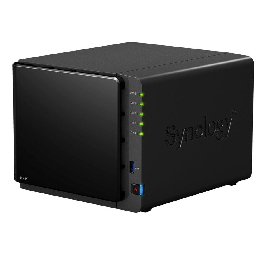 Servidor NAS - DS416 Synology, 4 bahías, negro