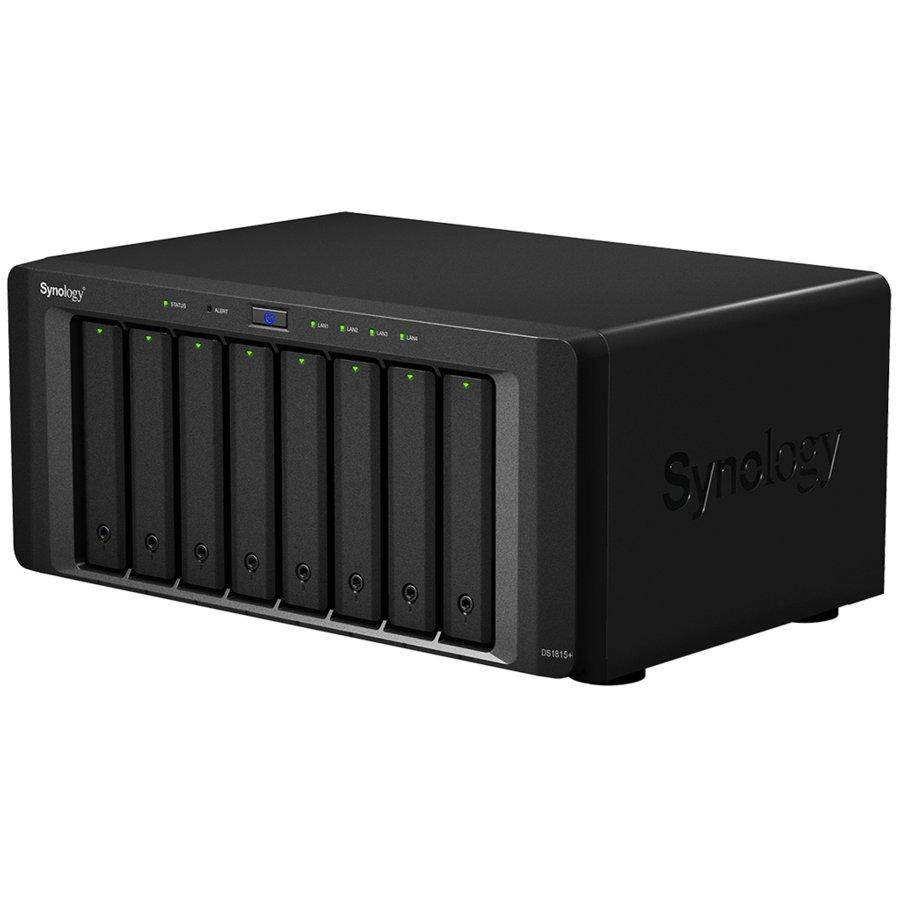 Servidor NAS - DS1815+ de Synology, procesador de cuatro núcleos, negro