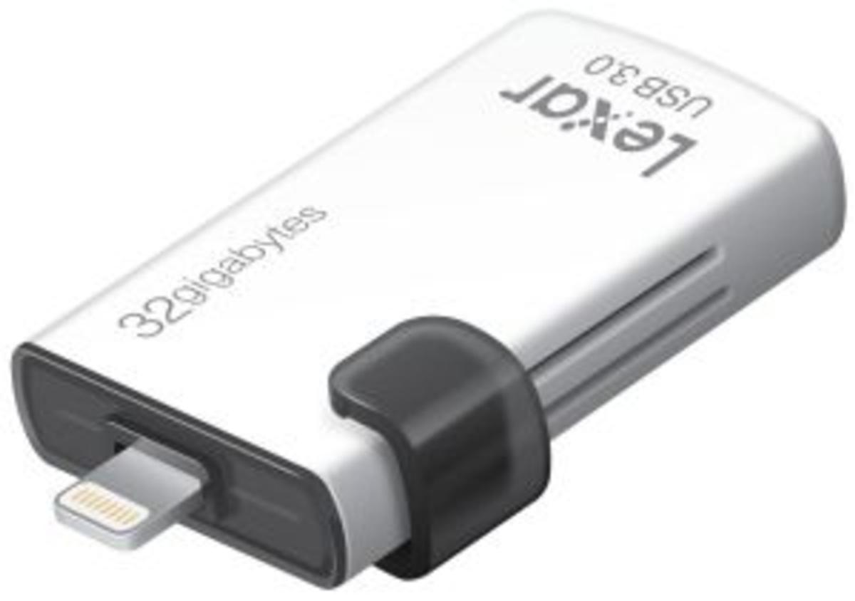 Lexar 32GB, USB 3.0/Lightning 32GB USB 3.0/Lightning Negro, Color blanco unidad flash USB