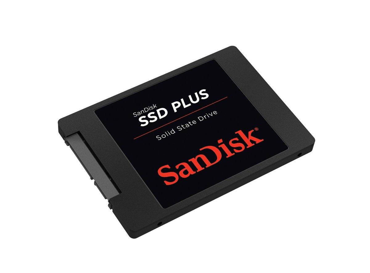 Disco duro SSD de 120Gb - Sandisk SSD PLUS, velocidad hasta 520mb/sg lectura y 180mb/sg escritura