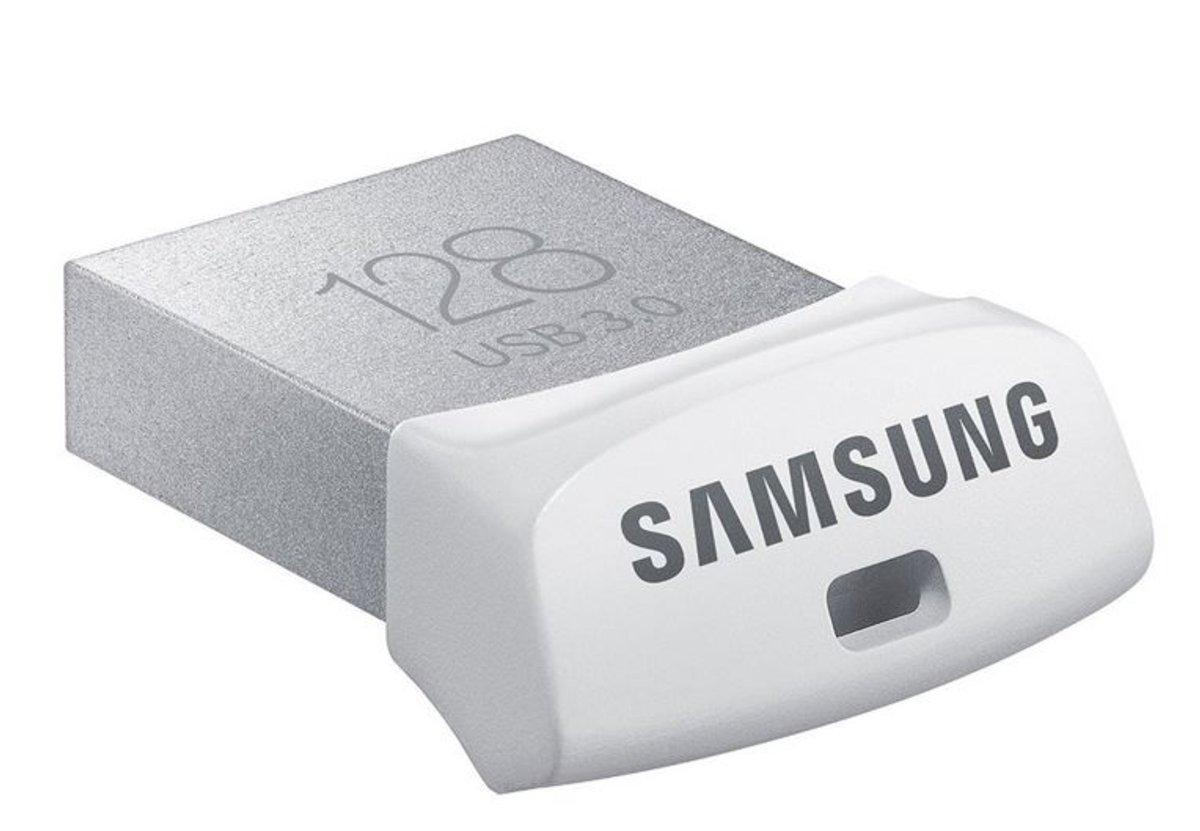 Pendrive de 128GB - Samsung MUF-128BB/EU, USB 3.0, aluminio, diseño clásico y compacto