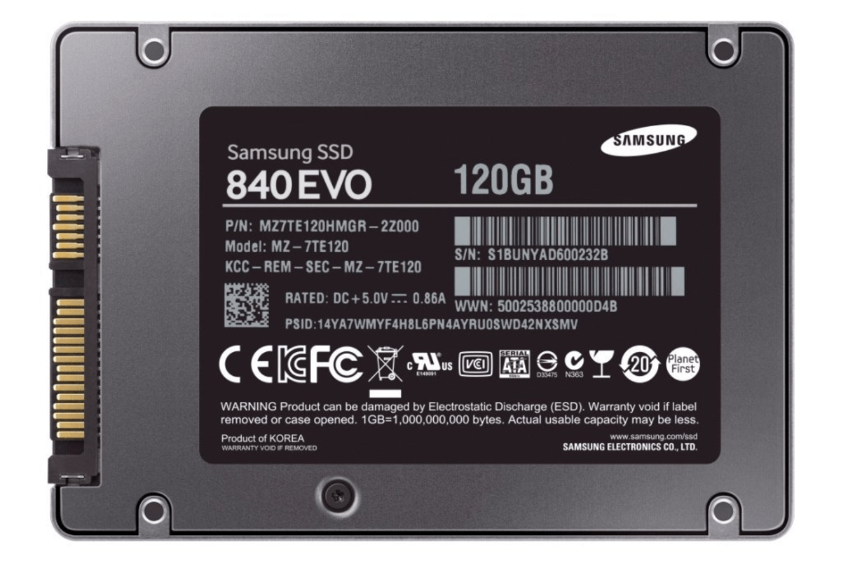 Disco duro SSD de 120Gb - Samsung SSD 840 EVO, 2,5 pulgadas, SATA III