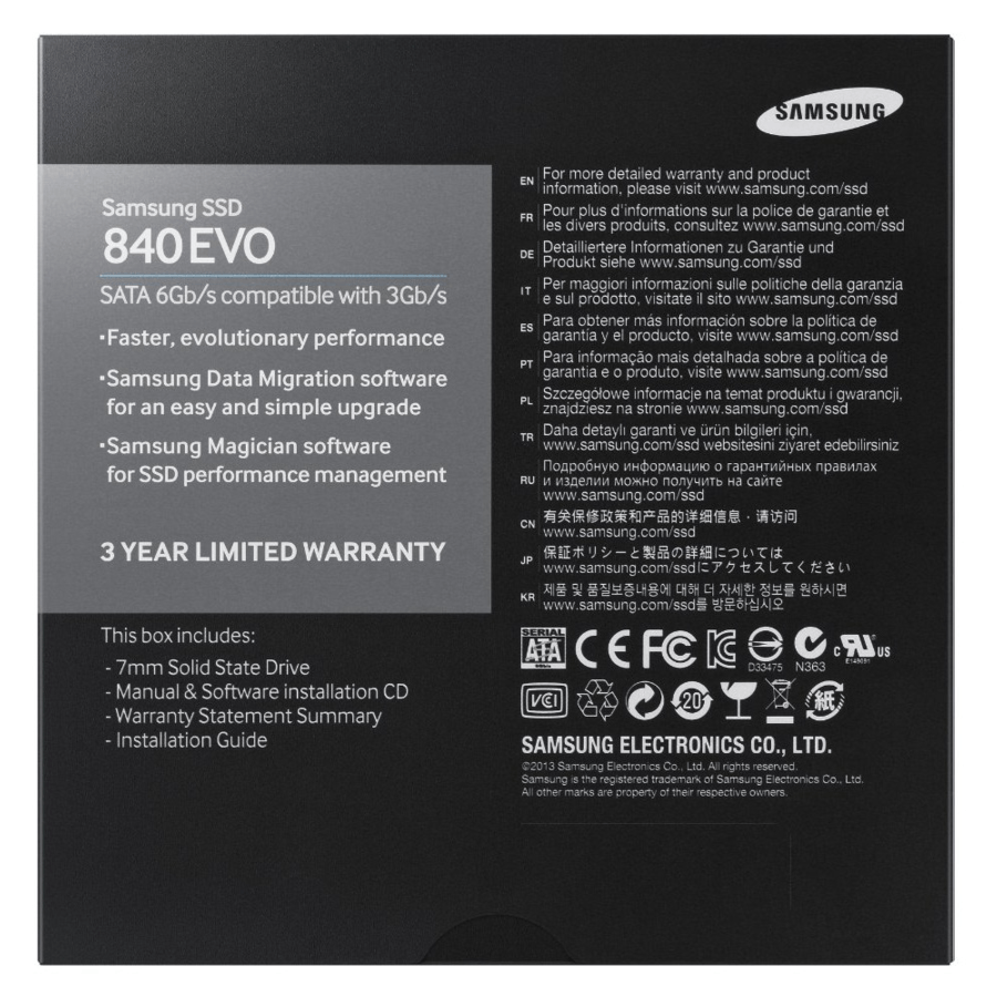 Disco duro SSD de 120Gb - Samsung SSD 840 EVO, 2,5 pulgadas, SATA III