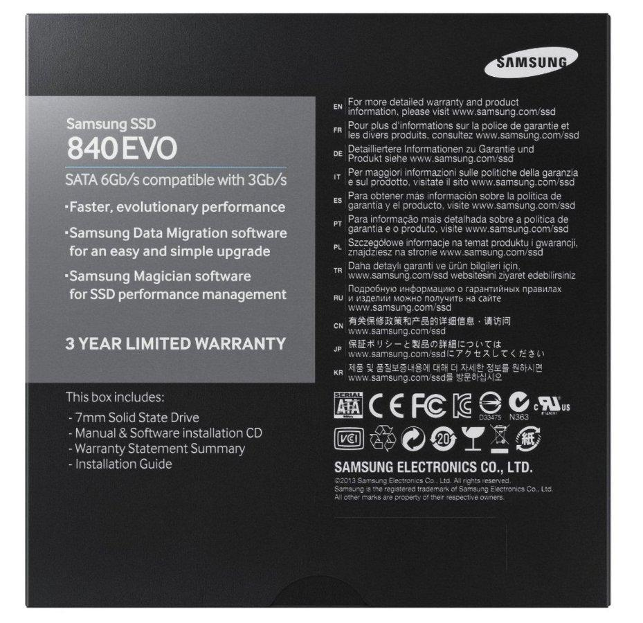 Disco duro SSD de 500Gb - Samsung SSD 840 EVO, 2,5 pulgadas, SATA III