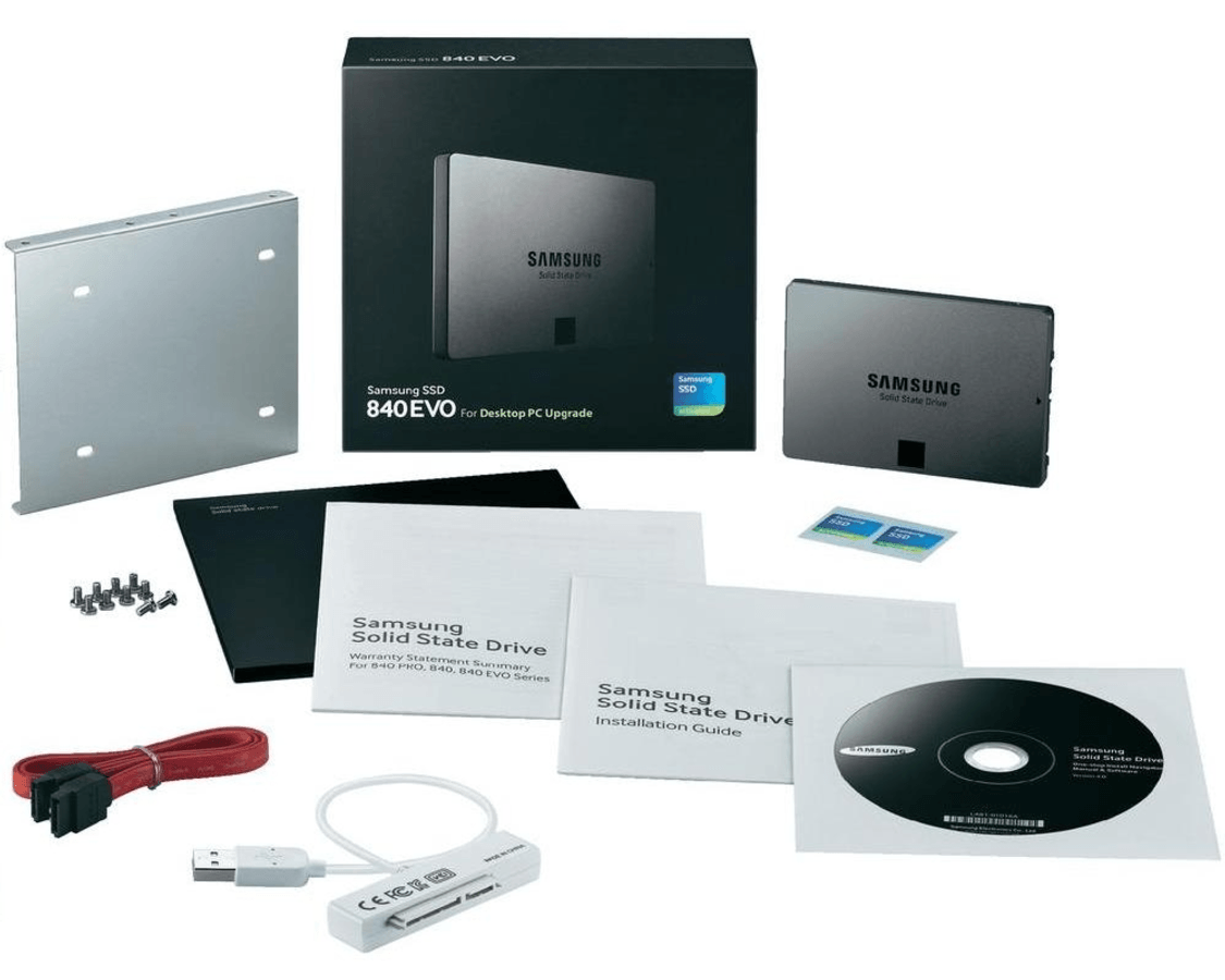 Disco duro SSD de 250Gb - Samsung SSD 840 EVO Desktop Upgrade Kit, 2,5 pulgadas, SATA III